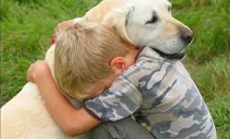 man and dog best friends