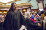 Newly appointed city judge, Chennai-born Raja Rajeswari, rises to take her place for a Judicial Swearing-In Ceremony at New York City Hall in New York on Monday.