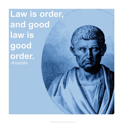 Aristotle, Law, Order