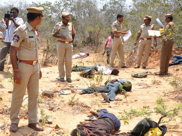 Smugglers shot dead in Chittoor