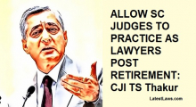 Outgoing CJI TS Thakur.