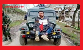 Kashmiri Youth as Human Shield