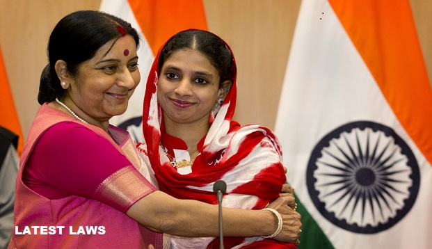 External Affairs Minister Sushma Swaraj seek help for Geeta