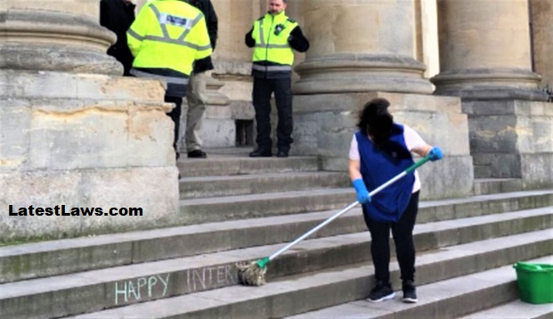 Oxford University apologies after viral photo of female workers cleaning Women Day
