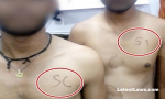 SC ST written on bare Chests