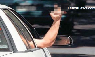 Man Jailed for showing finger