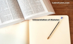 Interpretation of Statutes