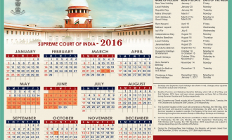 Supreme Court Calendar, 2016