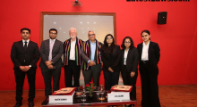 Martin Harman and Atul Sharma along Jindal Global Law School Students