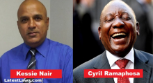 Cyril Ramaphosa called a name Kessi Nair