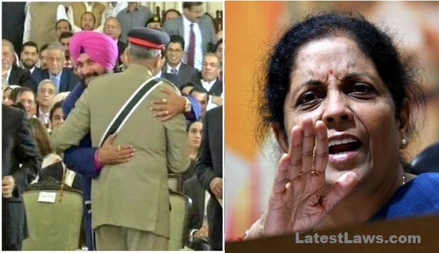 Navjot Singh Sidhu hugs Pak Army Chief