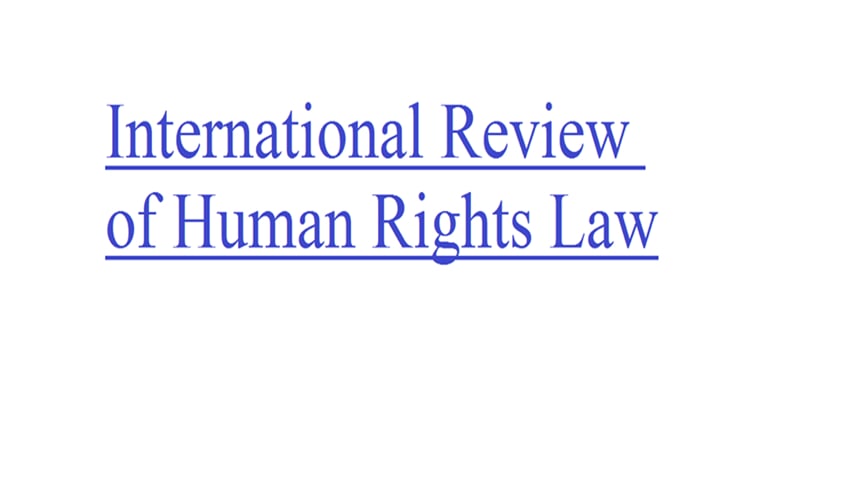 International Review of Human Rights Law