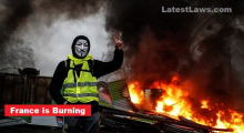 Urban Riots in France by Yellow Vests