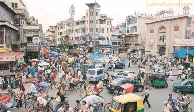 Parking lot in Chandni Chowk