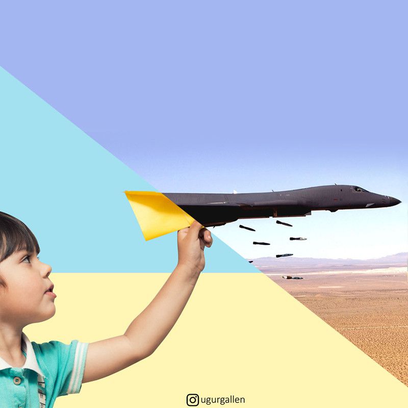 Dreaming to Fly or Kill - Two Worlds by Turkish Artist Uğur Gallenkuş