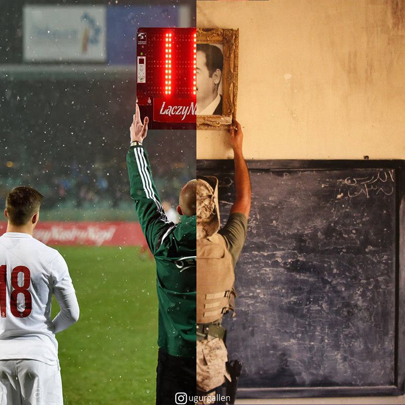 Eastern and Western Societies - Two Worlds by Turkish Artist Uğur Gallenkuş