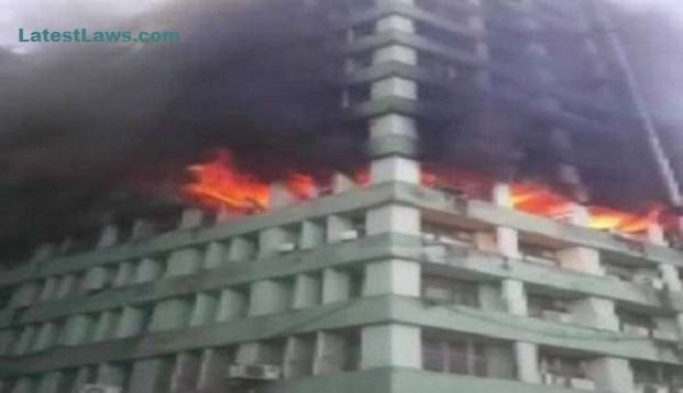 NCLAT building catches Fire