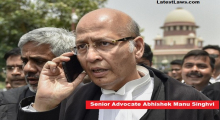 Senior Advocate Abhishek Manu Singhvi