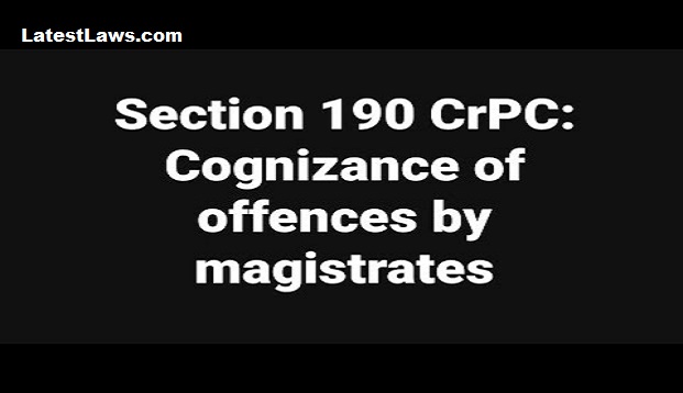 Cognizance of Offence