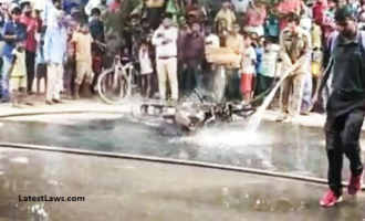 burning bike.PNG, pic by twitter