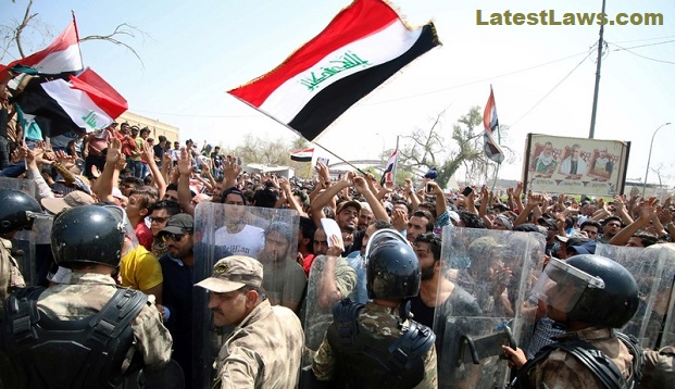 Protest in Iraq, pic by: Reuters TV