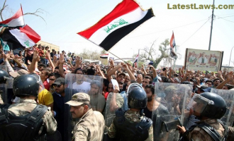 Protest in Iraq, pic by: Reuters TV