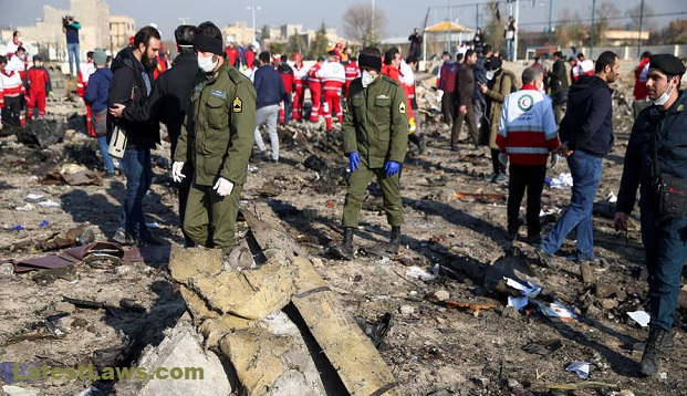 Ukraine Plain Crash, pic by: Voice of America
