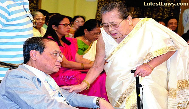 Ex-CJI Ranjan Gogoi and His Mother