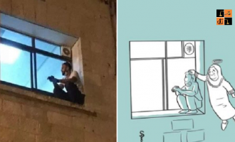 Palestinian man, pic by twitter