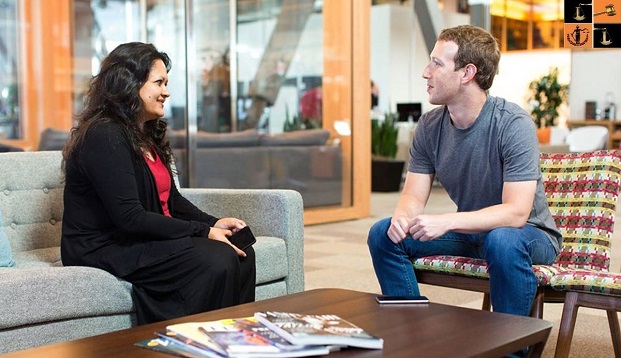 Facebook and Ankhi Das, pic by: The Indian Express