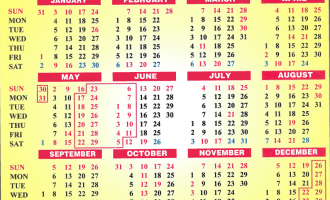 Chhattisgarh High Court Calendar, 2021