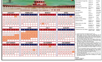 Supreme Court Calendar, 2021