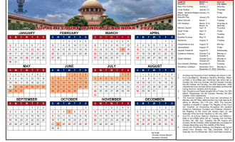 Supreme Court Calendar, 2022