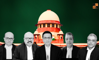 CJI Chandrachud, Justice Hrishikesh Roy, Justice JB Pardiwala, Justice Manoj Misra, and Justice Pamidighantam Sri Narasimha.png
