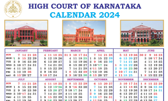 Karnataka High Court Calendar, 2024