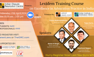 Lexidem Training Course on Excellence in Arbitration Practice in India - 800px.jpg