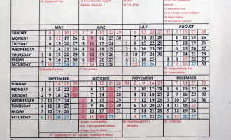 Himachal Pradesh High Court Calendar, 2025
