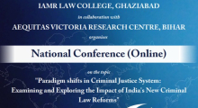 Conference on &lsquo;Paradigm Shifts in Criminal Justice System Examining and Exploring the Impact of India&rsquo;s New Criminal Law Reforms.jpg