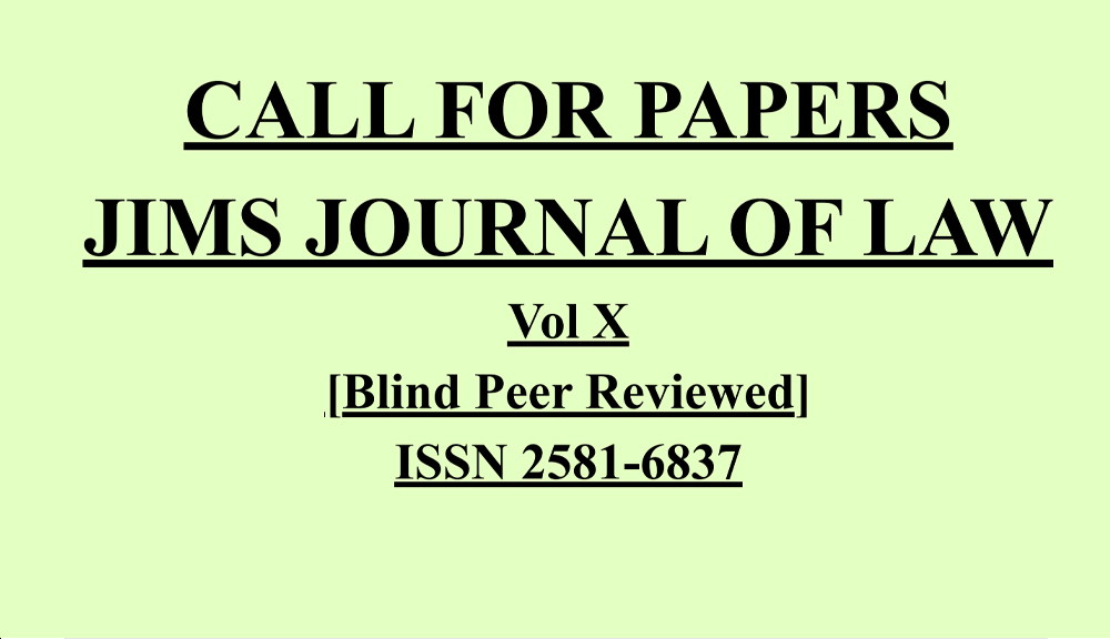 JIMS Journal of Law ,Call for papers,.png