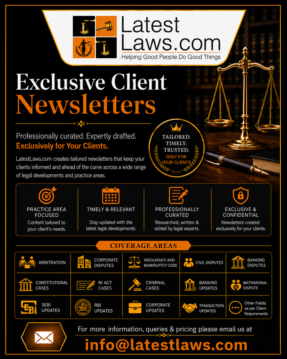 LatestLaws.com presents Exclusive Client Newsletters